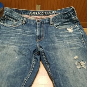 American Eagle Distressed Denim, Medium Wash